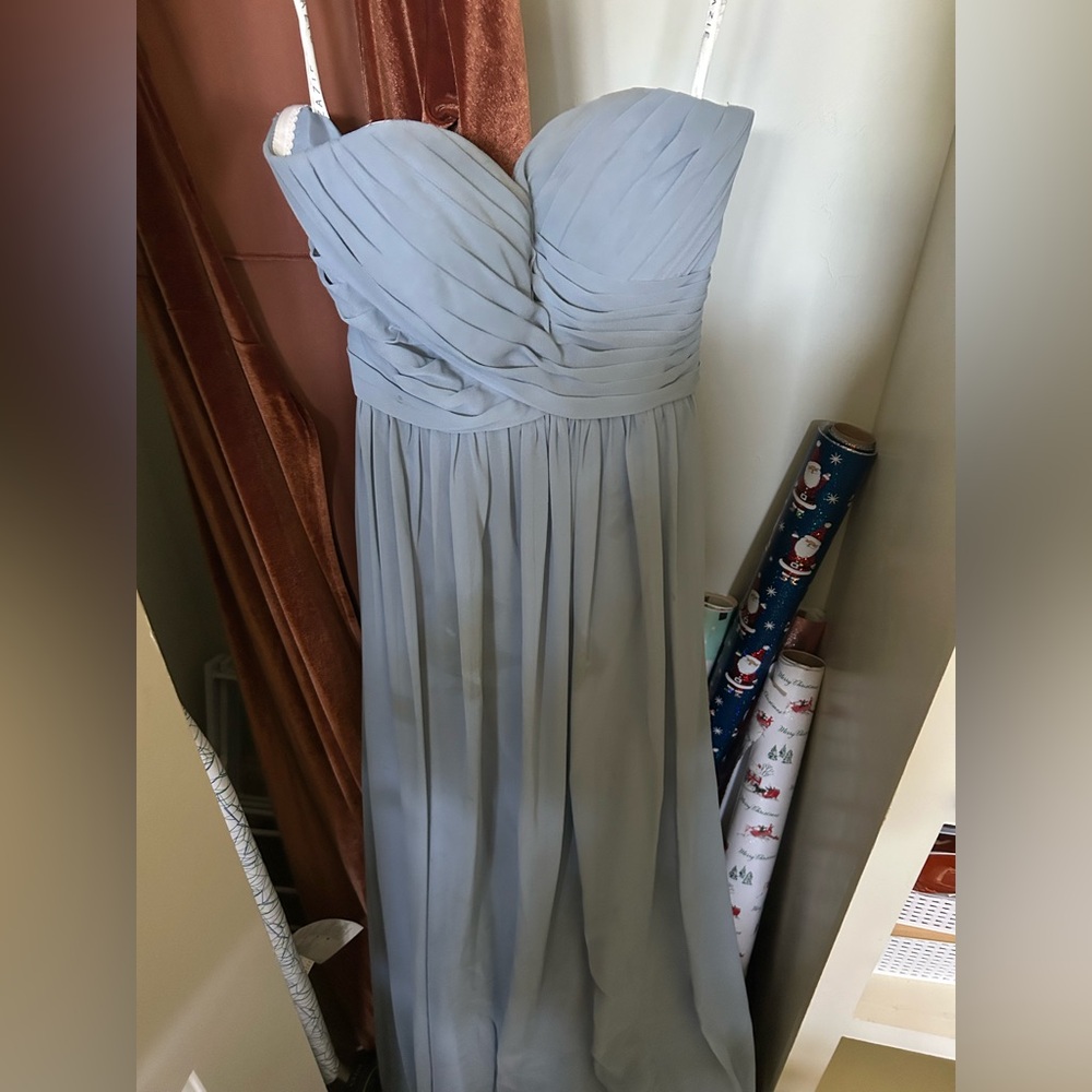Azazie strapless bridesmaid dress